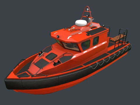 Rescue Motorboat --85-- 3D Model