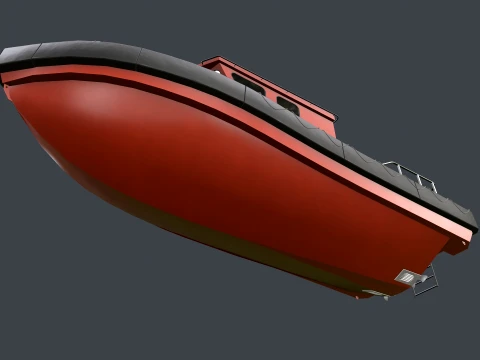 Rescue Motorboat --85-- 3D Model