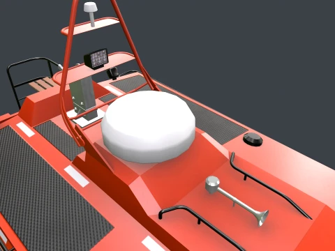 Rescue Motorboat --85-- 3D Model