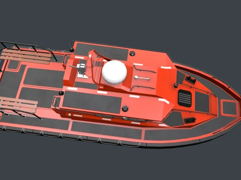 Rescue Motorboat --85-- 3D Model