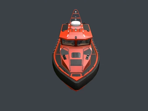 Rescue Motorboat --85-- 3D Model
