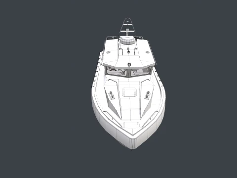 Rescue Motorboat --85-- 3D Model