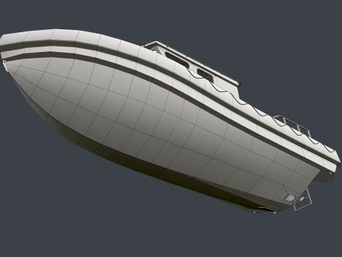 Rescue Motorboat --85-- 3D Model