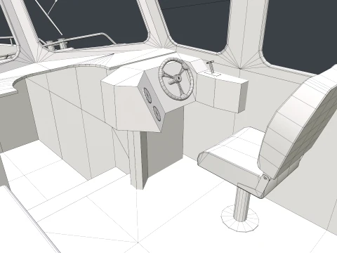 Rescue Motorboat --85-- 3D Model