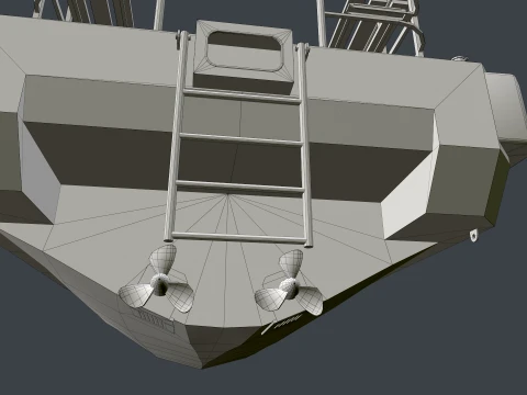 Rescue Motorboat --85-- 3D Model