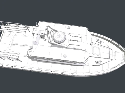 Rescue Motorboat --85-- 3D Model