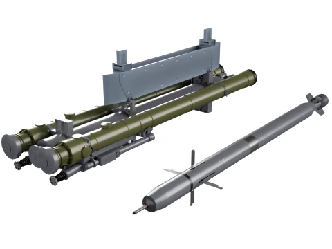 Rocket Launcher 9K38 Igla --86-- 3D Model
