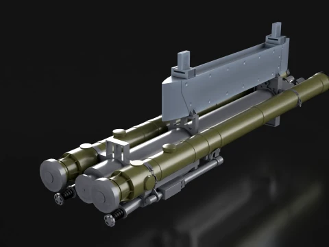 Rocket Launcher 9K38 Igla --86-- 3D Model