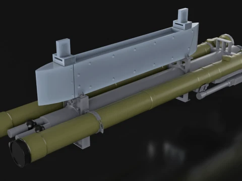 Rocket Launcher 9K38 Igla --86-- 3D Model