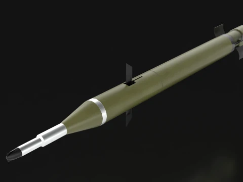 Rocket Launcher 9M120 Ataka --87-- 3D Model