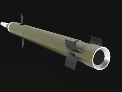 Rocket Launcher 9M120 Ataka --87-- 3D Model