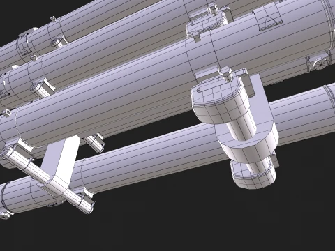 Rocket Launcher 9M120 Ataka --87-- 3D Model