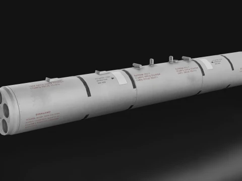 Rocket Launcher B-13 --88-- 3D Model