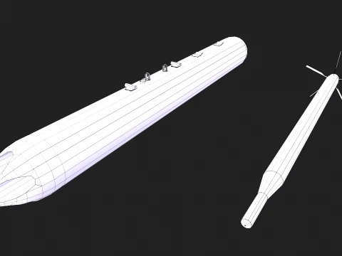 Rocket Launcher B-13 --88-- 3D Model