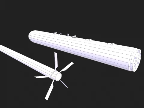 Rocket Launcher B-13 --88-- 3D Model