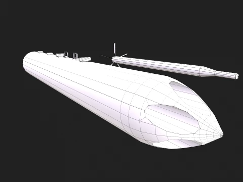 Rocket Launcher B-13 --88-- 3D Model