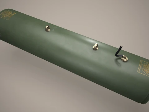 Rocket Launcher FZ207 With Missiles --89-- 3D Model