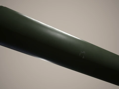 Rocket Launcher FZ207 With Missiles --89-- 3D Model