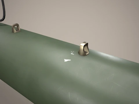 Rocket Launcher FZ207 With Missiles --89-- 3D Model