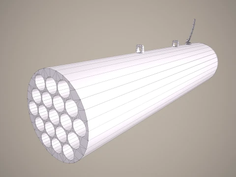 Rocket Launcher FZ207 With Missiles --89-- 3D Model