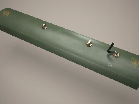 Rocket Launcher FZ219 With Missiles --90-- 3D Model