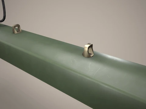 Rocket Launcher FZ220 With Missiles --91-- 3D Model
