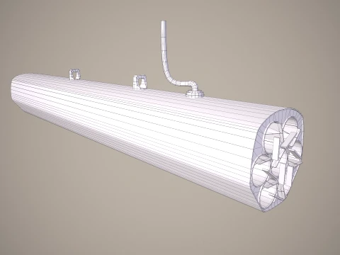 Rocket Launcher FZ220 With Missiles --91-- 3D Model