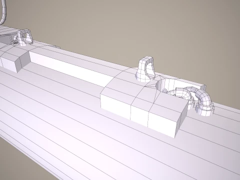 Rocket Launcher FZ225 With Missiles --92-- 3D Model