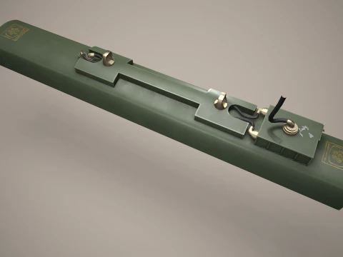 Rocket Launcher FZ231 With Missiles --93-- 3D Model