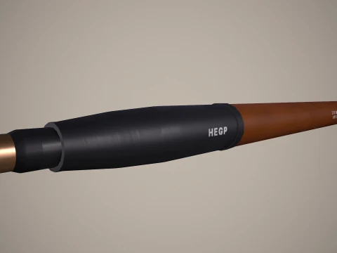 Rocket Launcher FZ231 With Missiles --93-- 3D Model