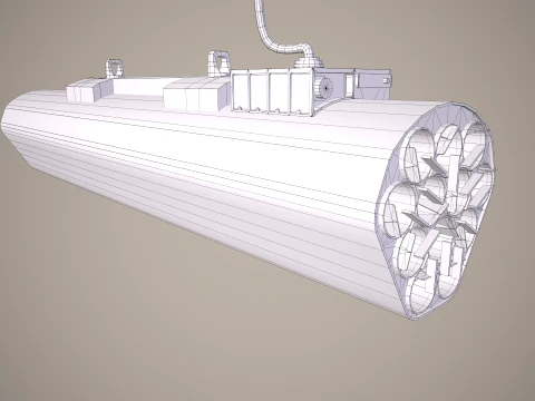 Rocket Launcher FZ231 With Missiles --93-- 3D Model