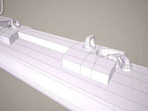Rocket Launcher FZ231 With Missiles --93-- 3D Model