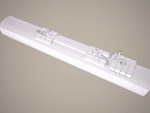 Rocket Launcher FZ233 With Missiles --94-- 3D Model