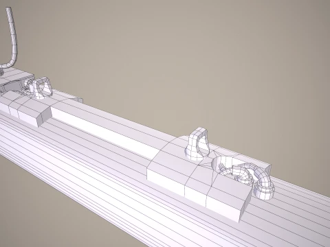 Rocket Launcher FZ233 With Missiles --94-- 3D Model