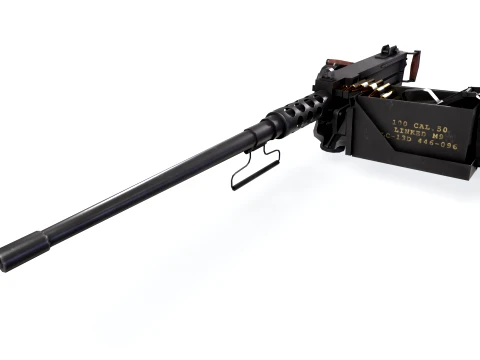 M2 Browning Maschinengewehr --73-- 3D Modell