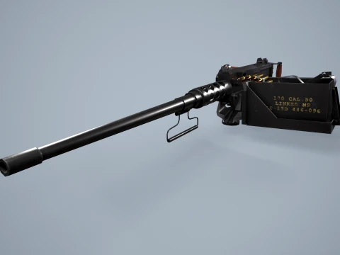 M2 Browning Maschinengewehr --73-- 3D Modell