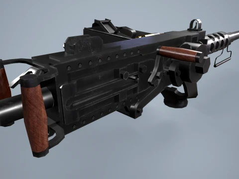 M2 Browning Maschinengewehr --73-- 3D Modell