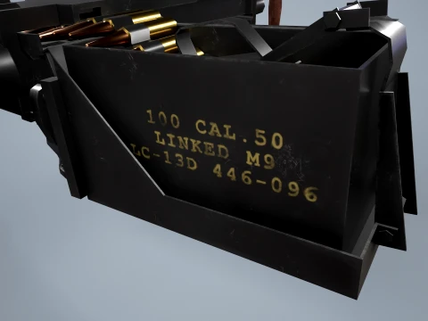 M2 Browning Maschinengewehr --73-- 3D Modell