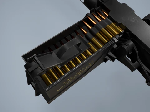 M2 Browning Maschinengewehr --73-- 3D Modell