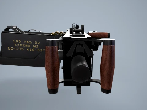 M2 Browning Maschinengewehr --73-- 3D Modell