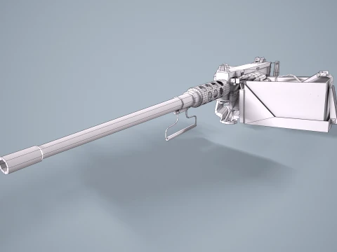 M2 Browning Maschinengewehr --73-- 3D Modell