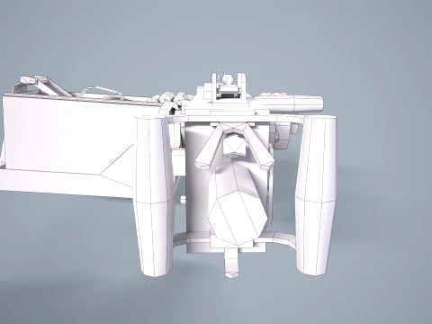 M2 Browning Maschinengewehr --73-- 3D Modell