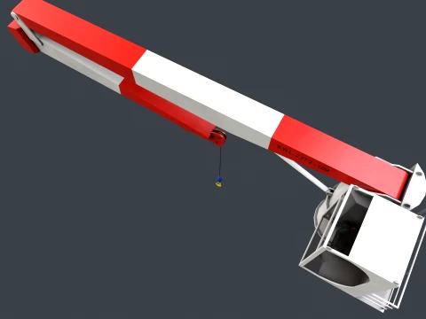 Ship Deck Crane --101-- 3D Model