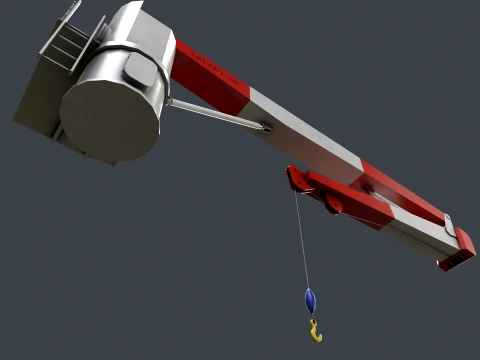 Ship Deck Crane --101-- 3D Model