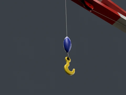Ship Deck Crane --101-- 3D Model