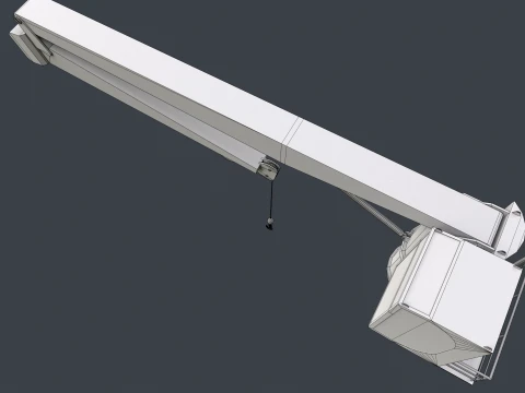Ship Deck Crane --101-- 3D Model