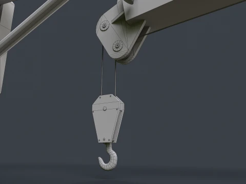 船舶用デッキクレーン --102-- 3Dモデル