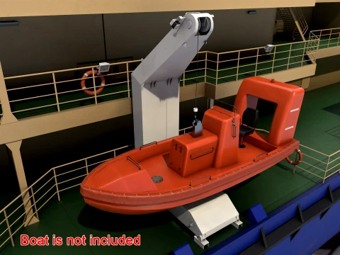 Ship Deck Davit --103-- 3D Model