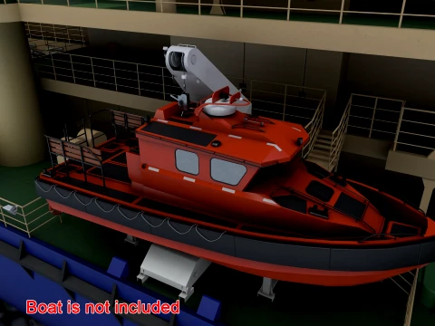 Ship Deck Davit --103-- 3D Model