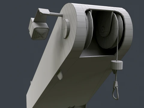 Ship Deck Davit --103-- 3D Model